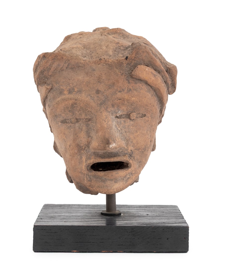 Veracruz Pre-Columbian Pottery Head Fragment (1 of 6)