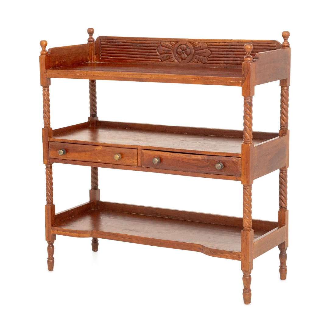 Victorian Mahogany Rectangular Dumb Waiter (1 of 8)