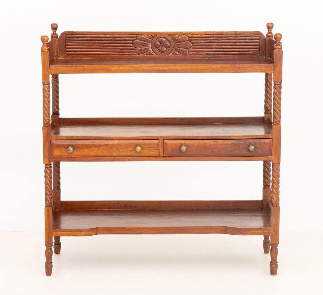 Victorian Mahogany Rectangular Dumb Waiter - 2