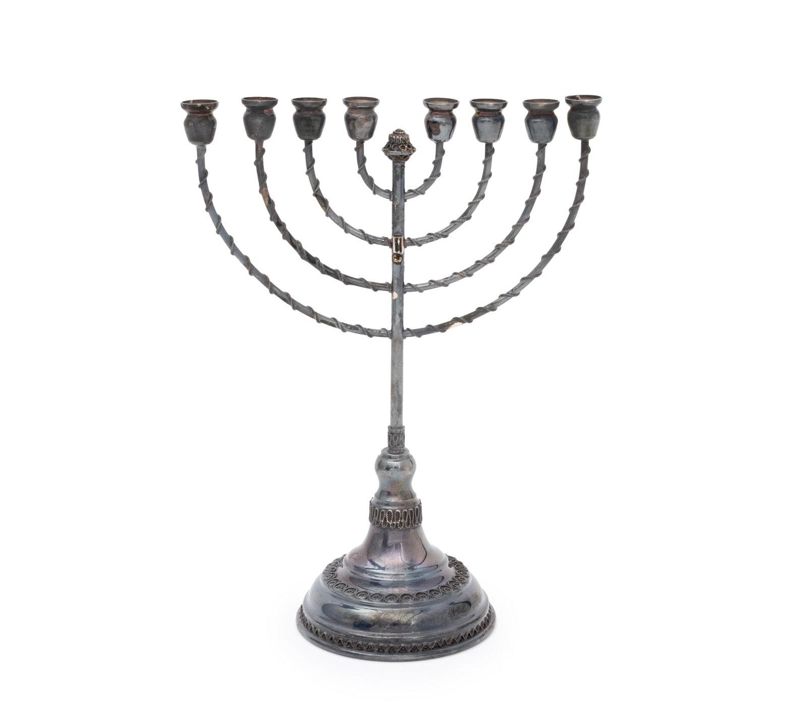 Hazorfim Sterling Silver Hanukkah Menorah (1 of 10)
