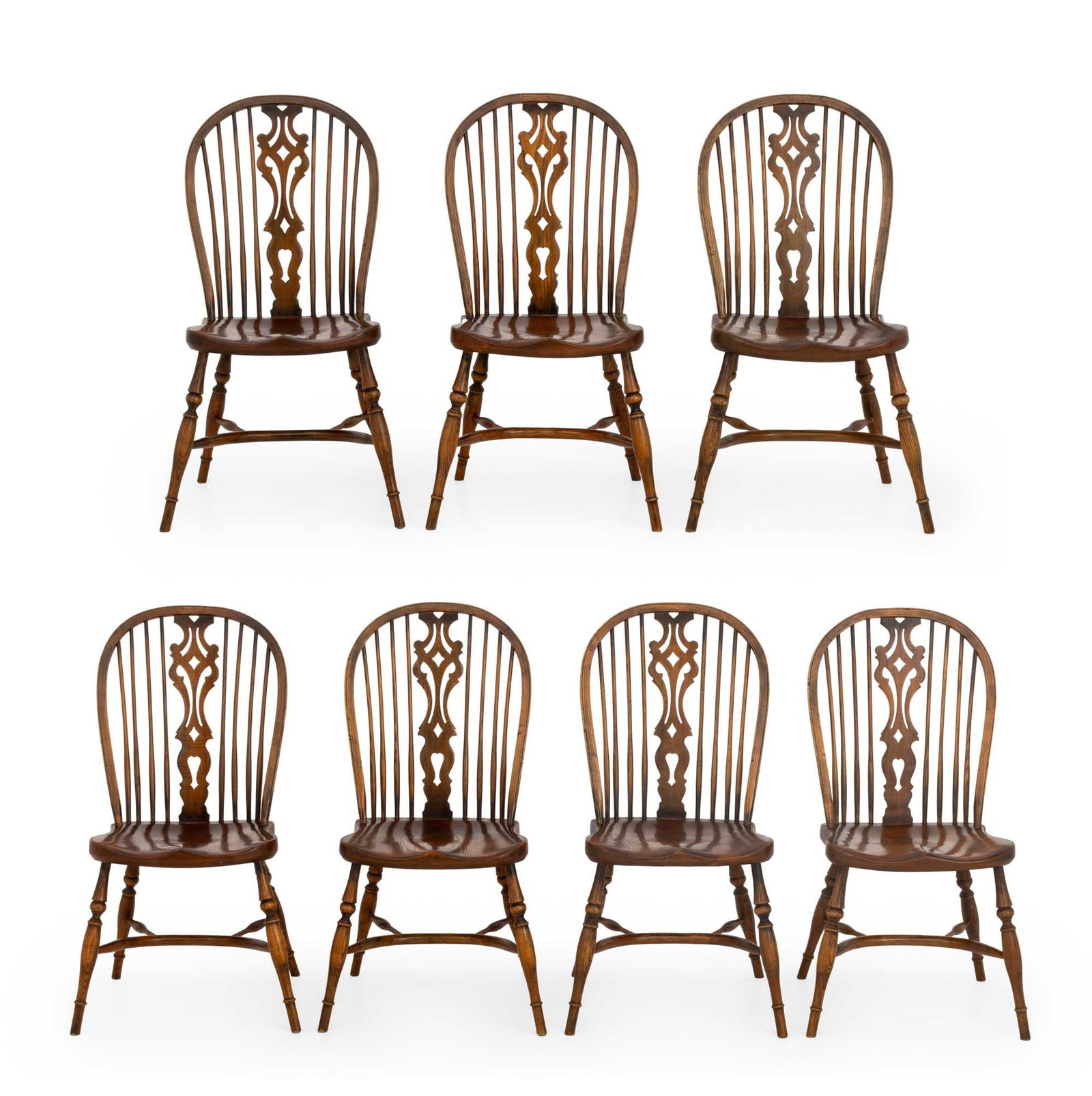 Windsor Style Oak Side Chairs, 7 (1 of 10)
