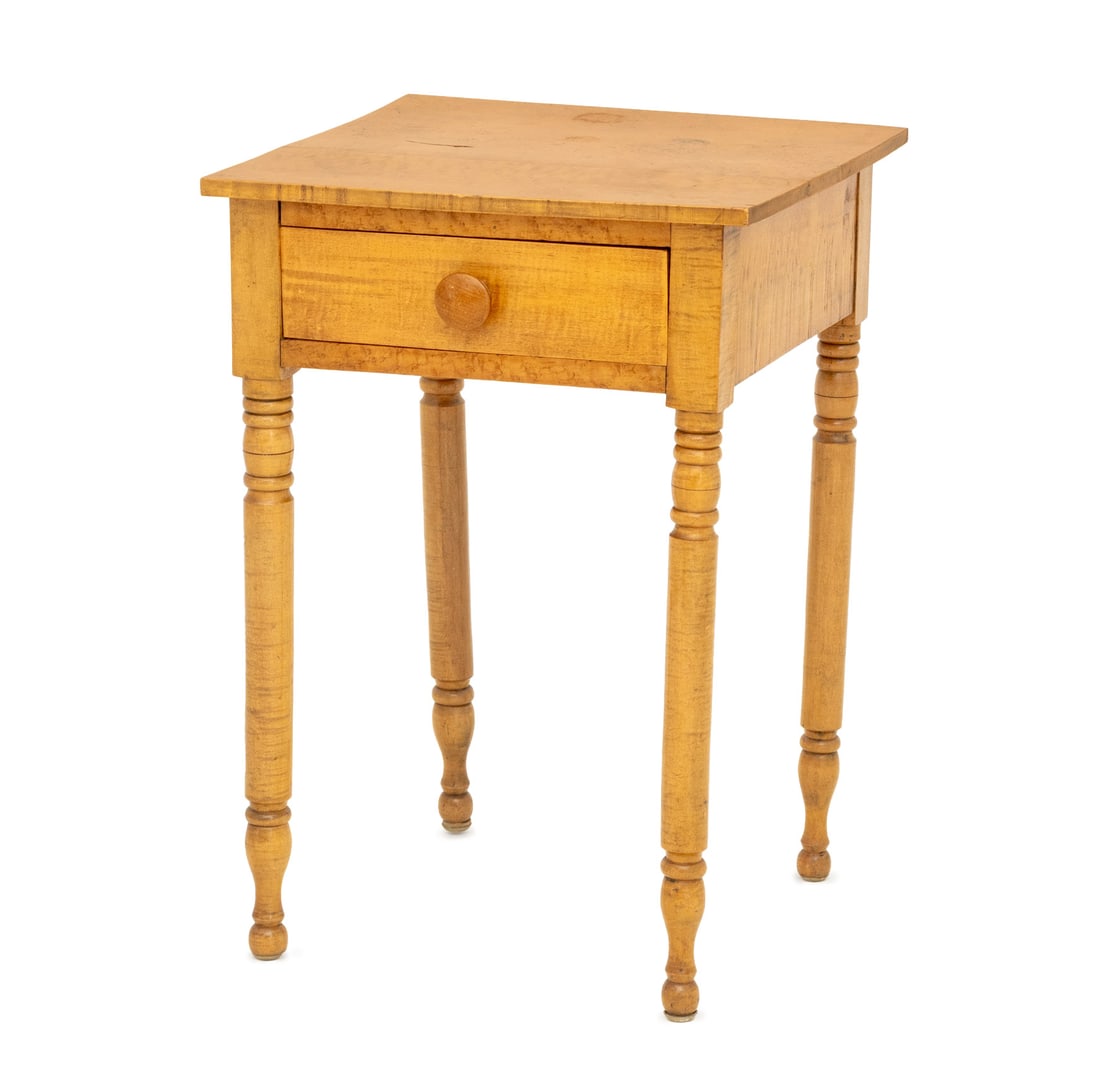 Federal Style Maple Bedside Table (1 of 7)
