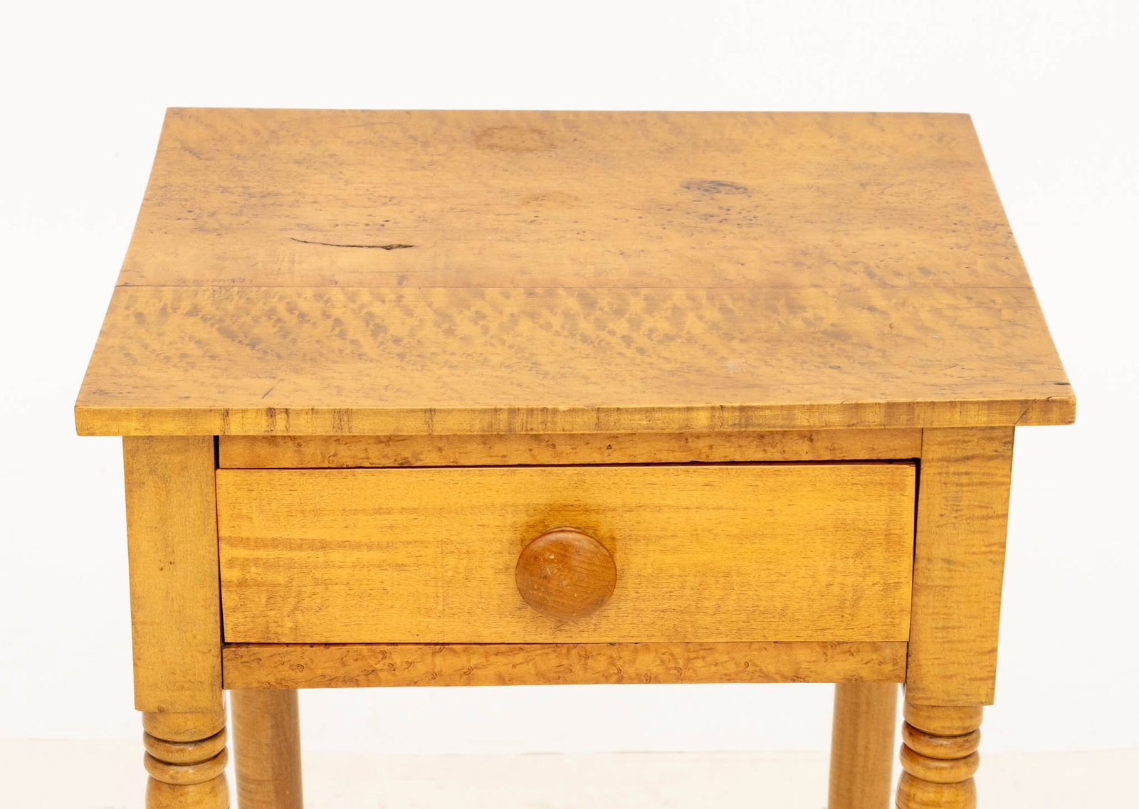 Federal Style Maple Bedside Table - 3