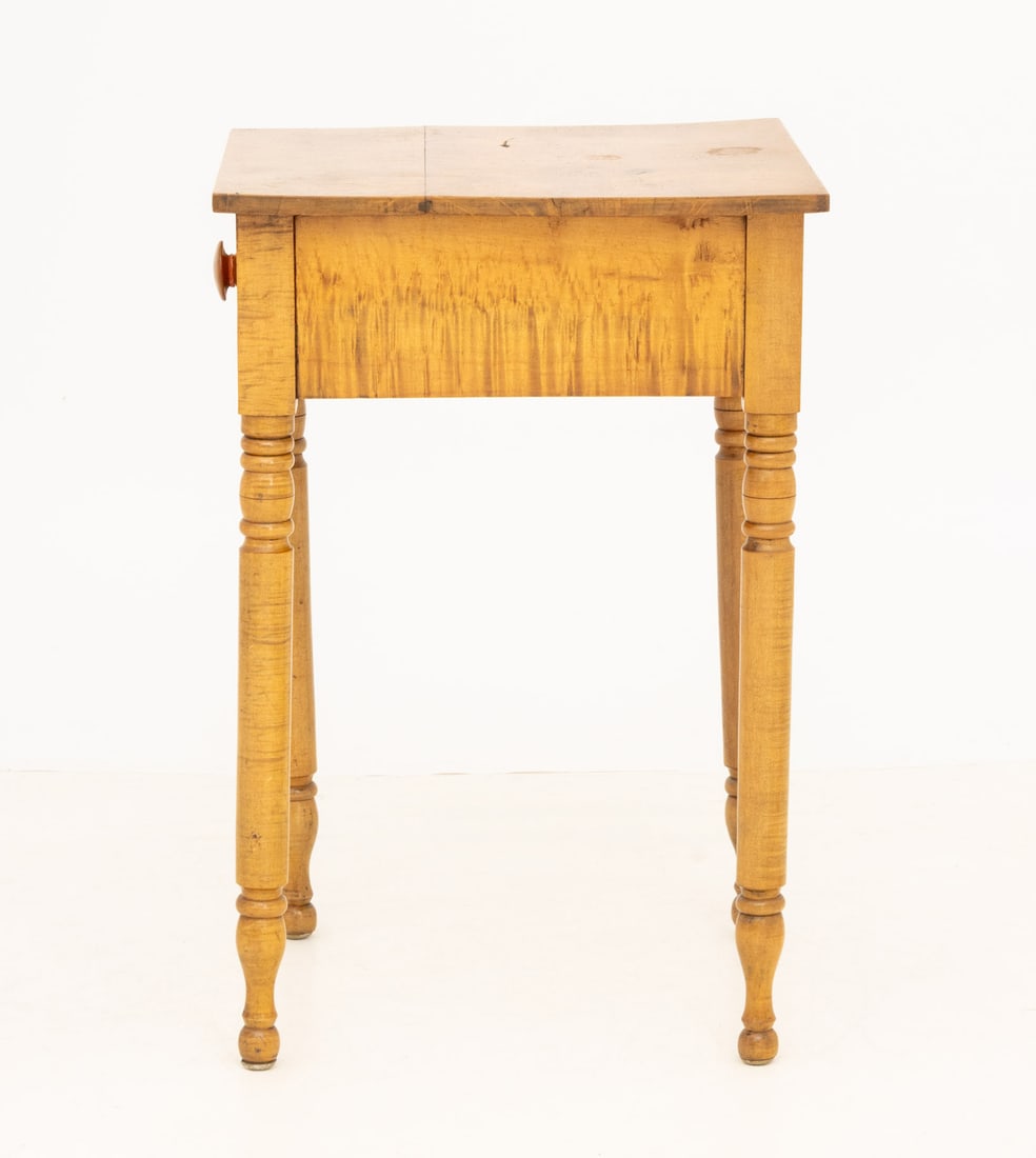 Federal Style Maple Bedside Table - 5