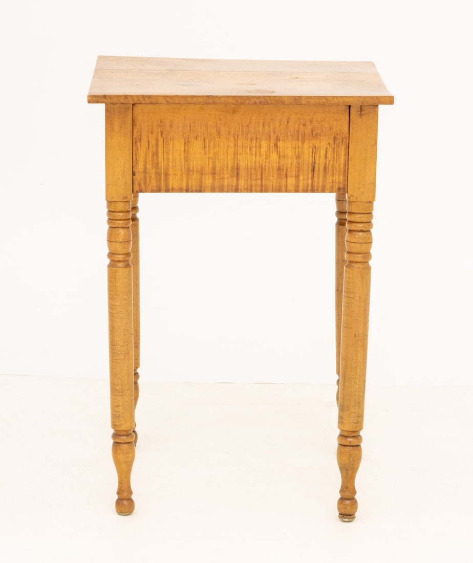 Federal Style Maple Bedside Table - 7