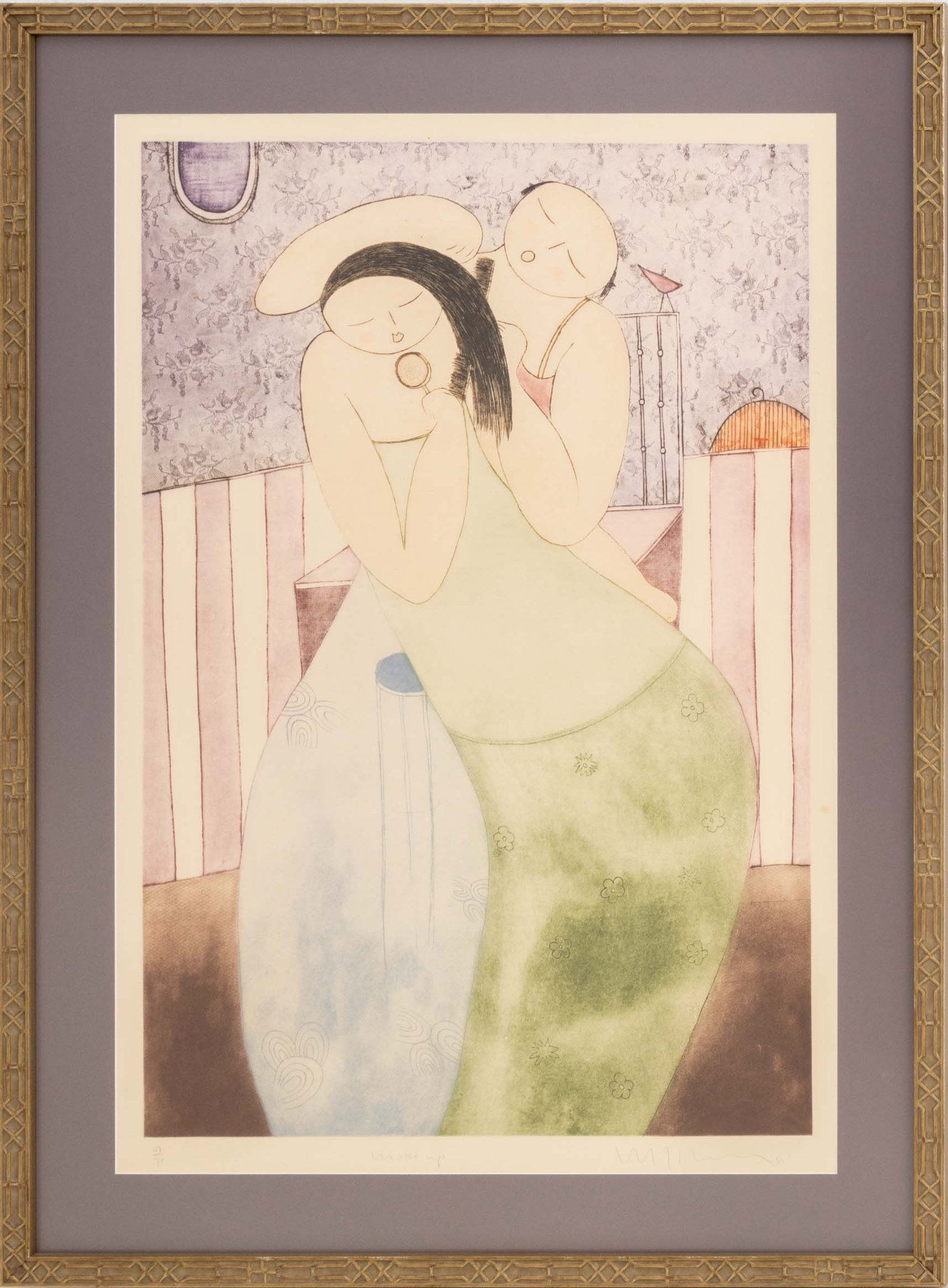 Eng Tay "Makeup" Etching in Colors, 1987 (1 of 10)