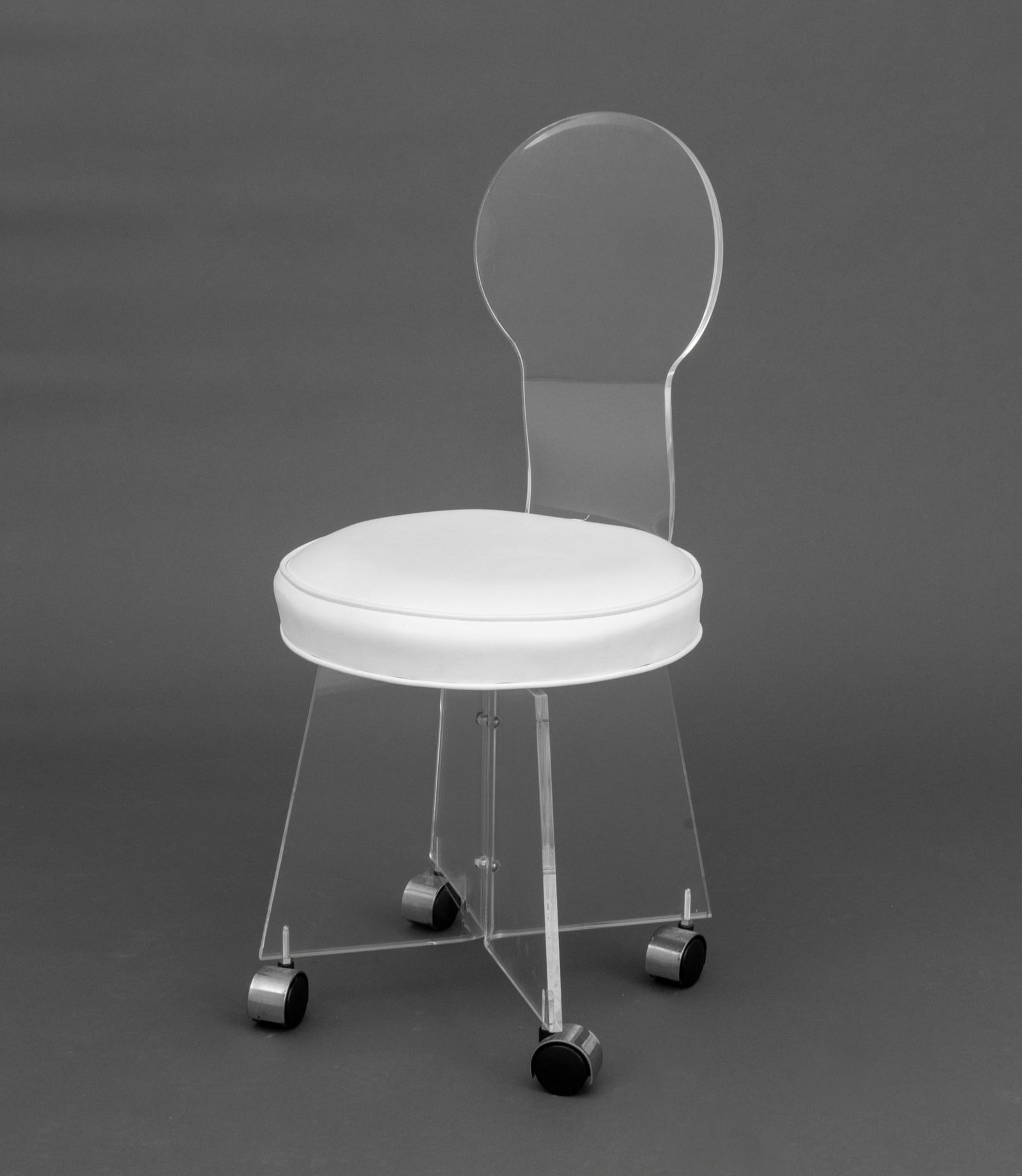 Charles Hollis Jones Style Acrylic Vanity Chair (1 of 6)