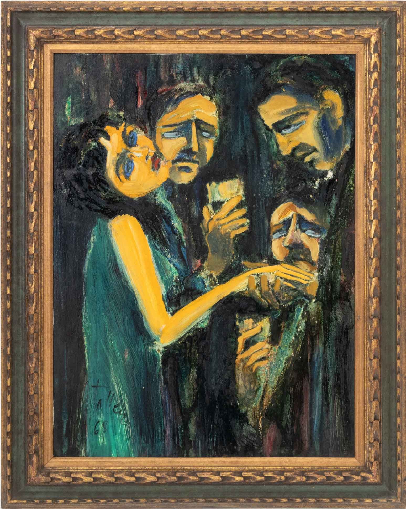 Giovanni Talleri "La Bella" Oil on Panel, 1968 (1 of 8)
