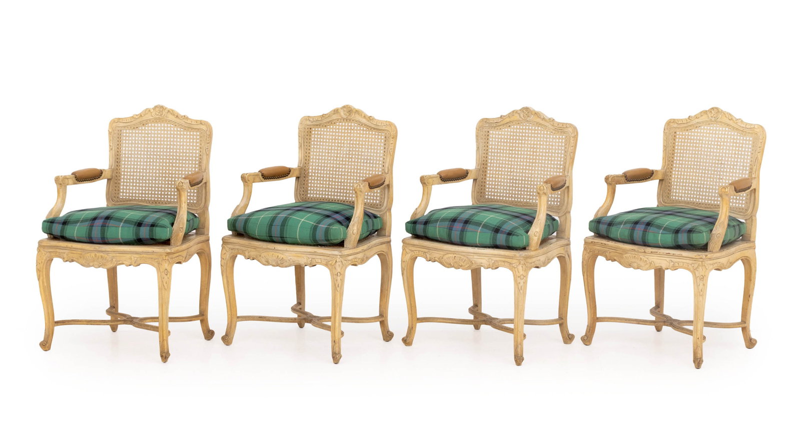Louis XV Style Cane-Paneled Armchairs, 4 (1 of 14)