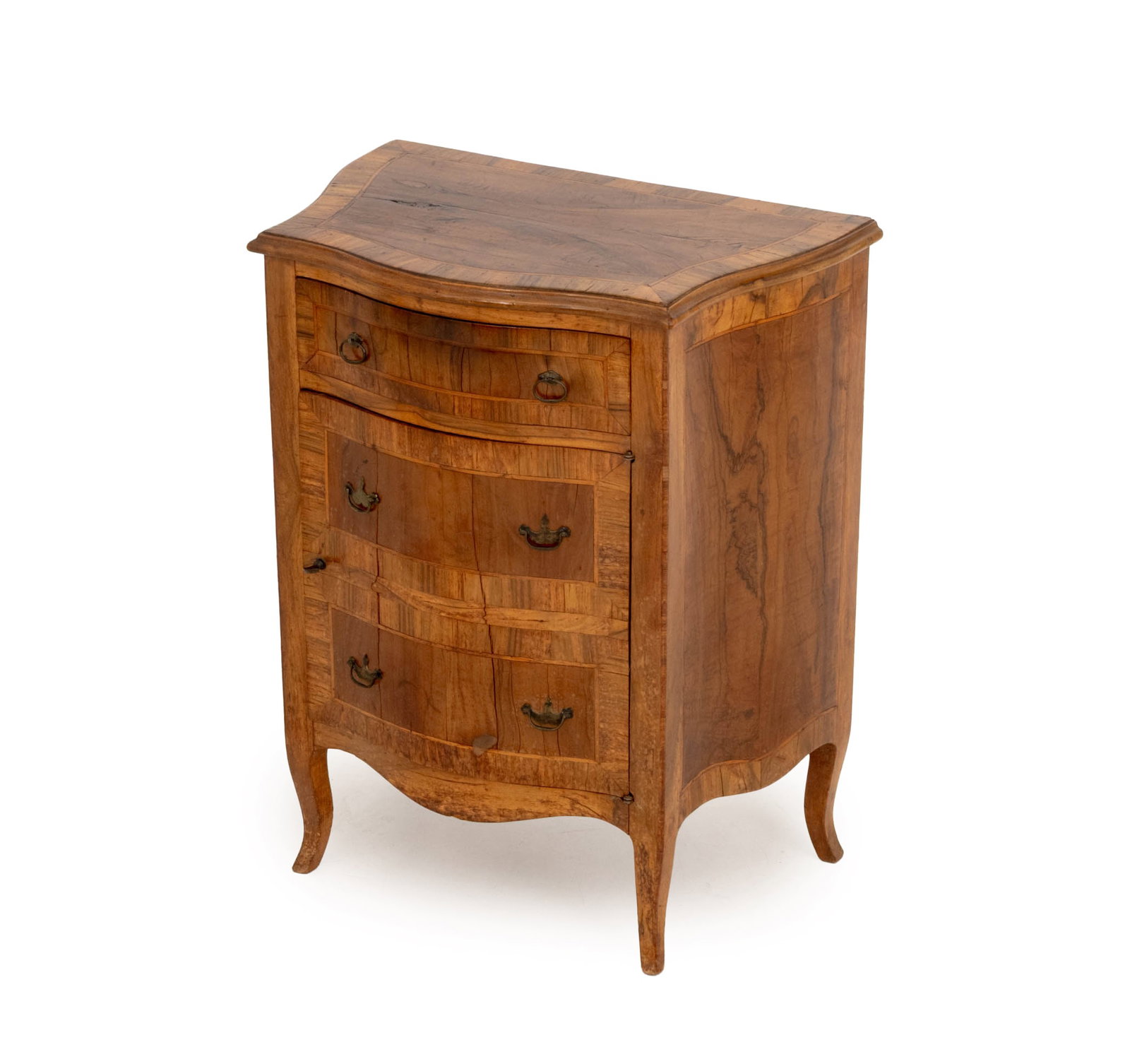 Italian Walnut Serpentine Commode (1 of 9)