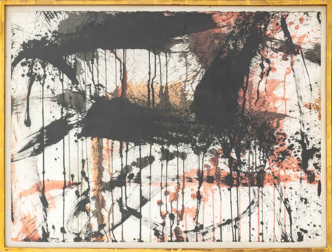Norman Bluhm Lyrical Abstraction Gouache, 1961 (1 of 6)