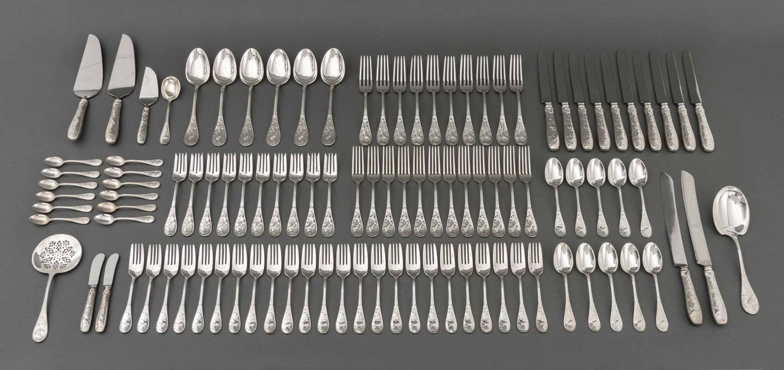 Tiffany & Co. Silver Flatware Service, 103 Pcs. (1 of 12)