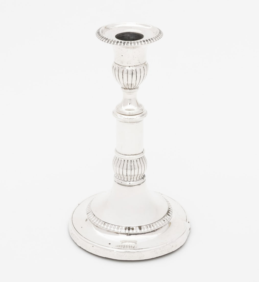 George III Silver Telescopic Candlesticks, Pair - 7