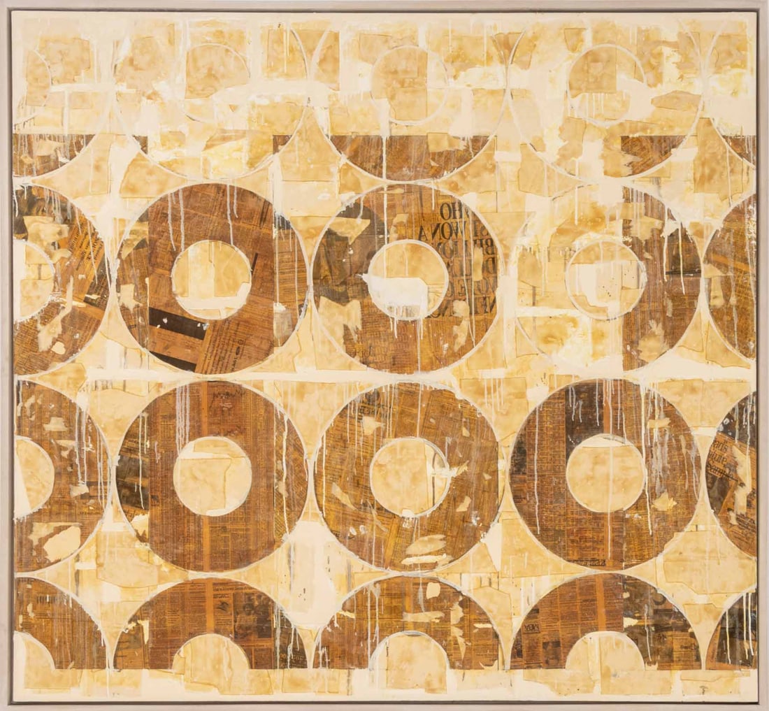 Paul Manes "Muharem" Oil and Collage, 1991 (1 of 12)