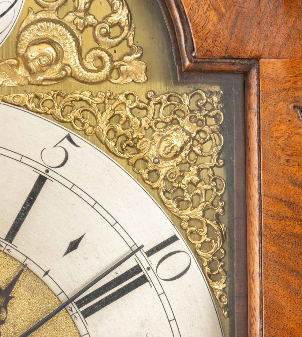 George II Walnut Striking Longcase Clock - 8