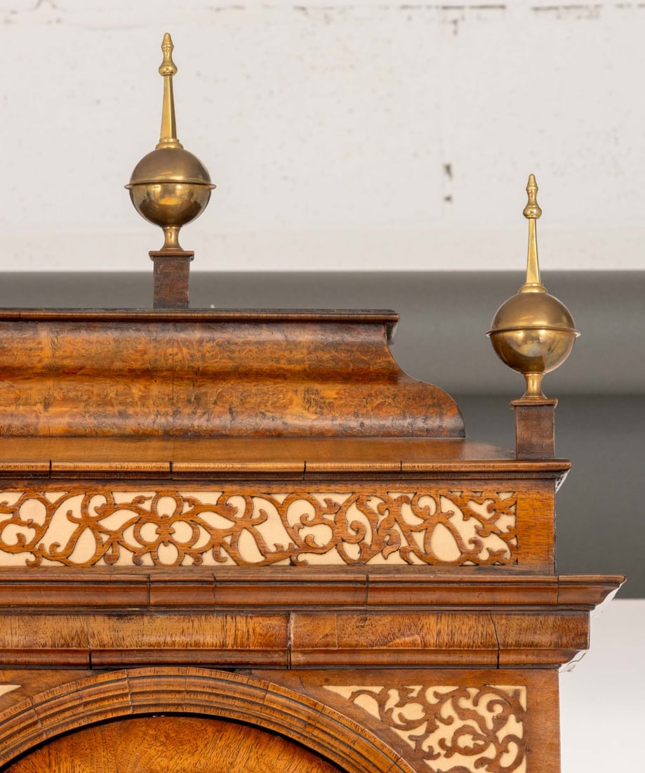 George II Walnut Striking Longcase Clock - 9