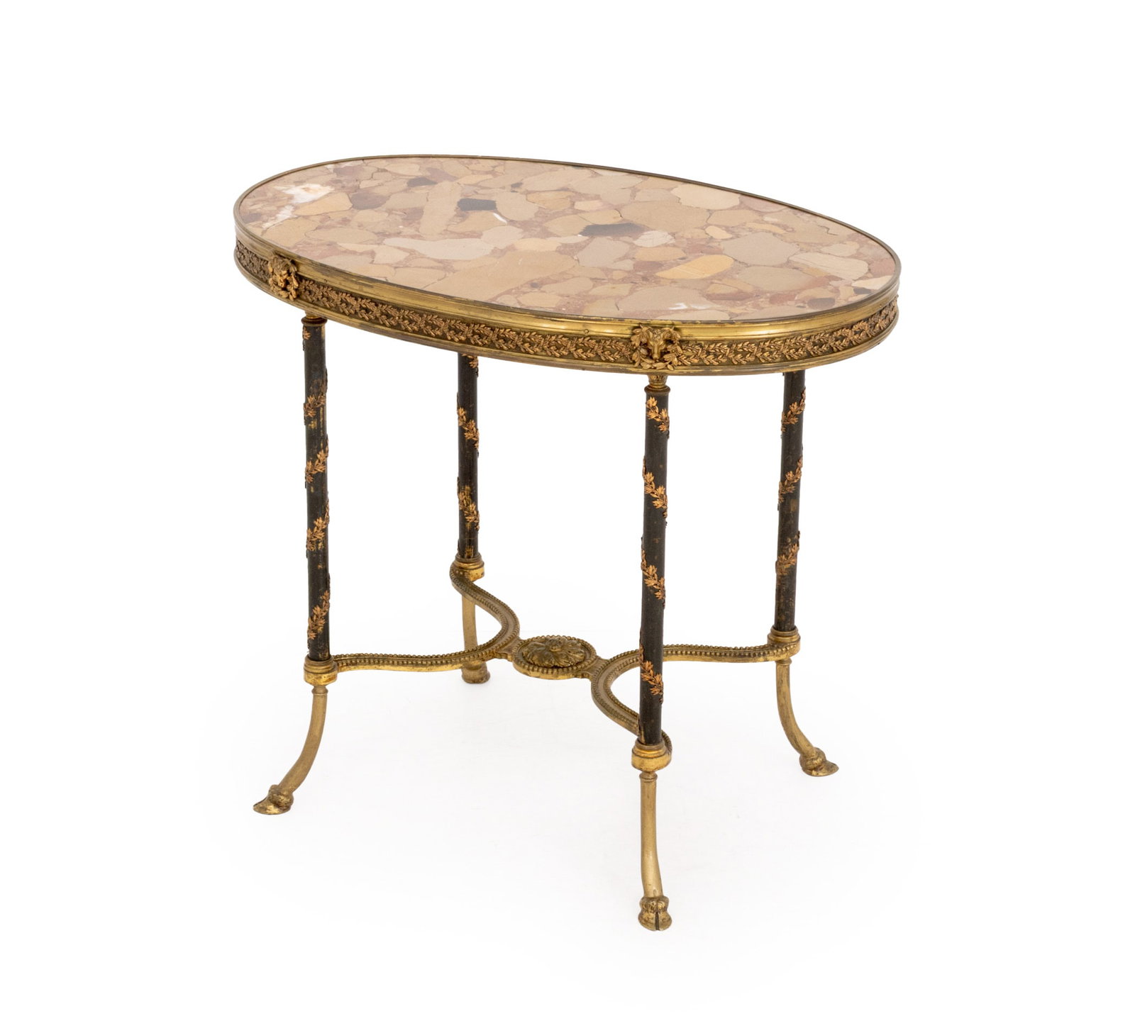 Louis XVI Style Marble Top and Gilt Metal Table (1 of 11)