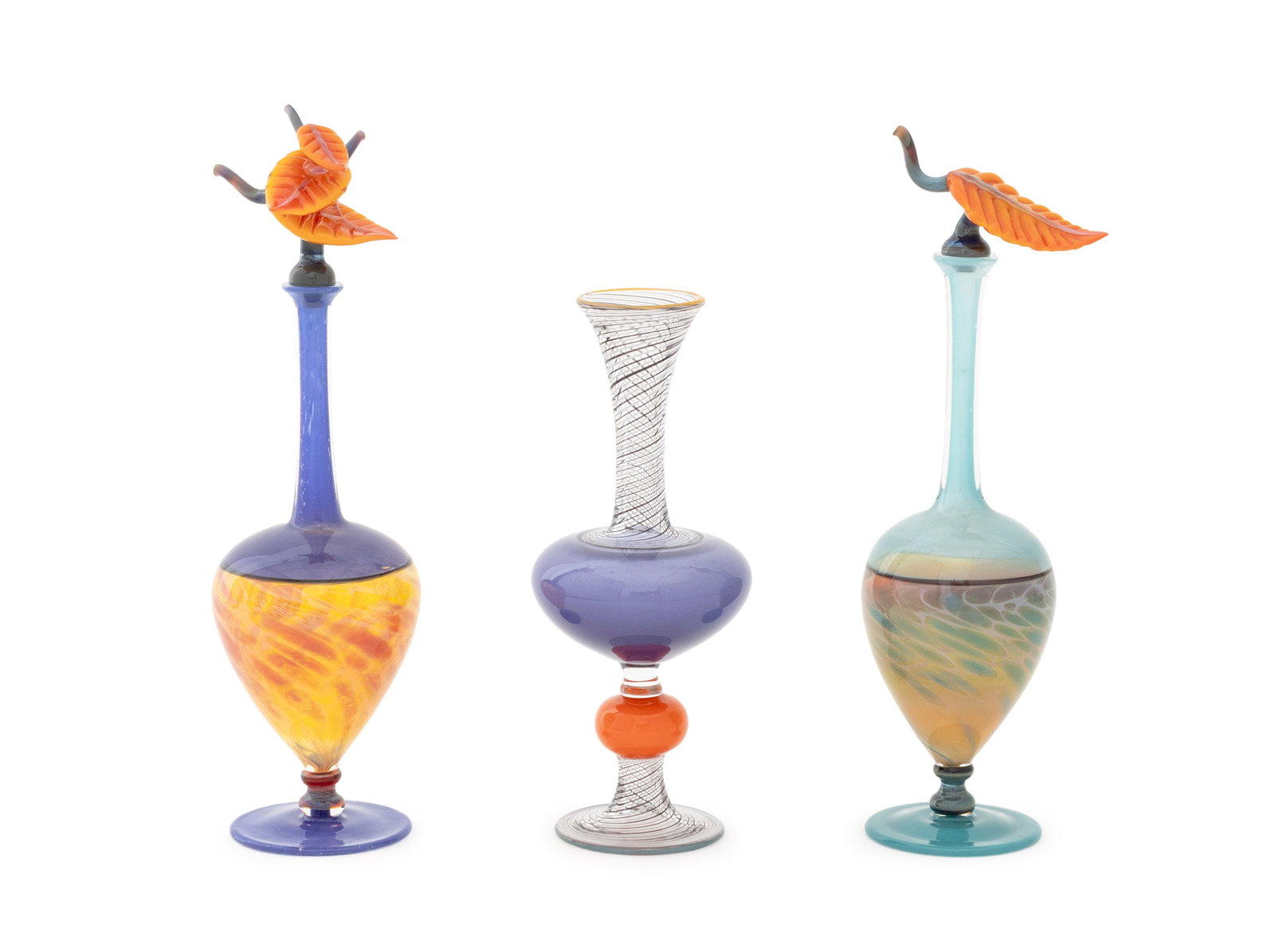 Beau Barrett Art Glass Perfume Bottles, 3 (1 of 18)