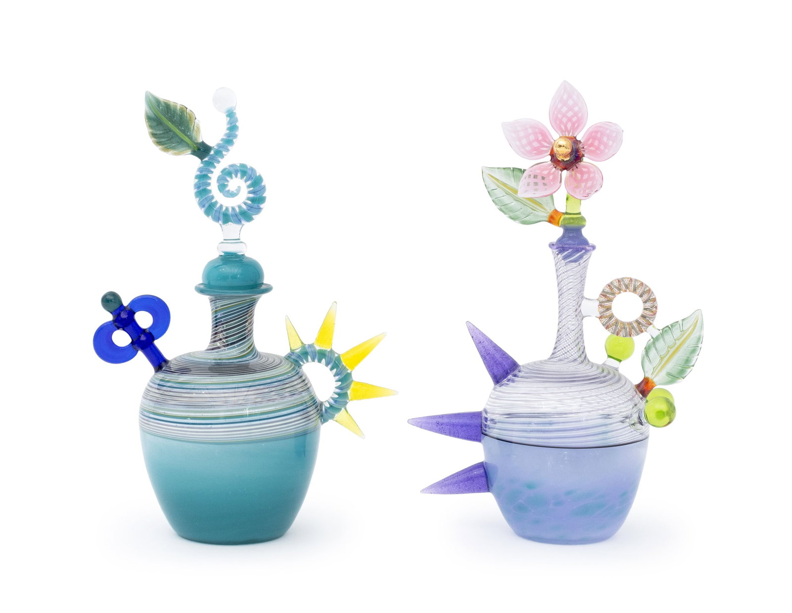 Beau Barrett Art Glass Perfume Bottles, 2 (1 of 19)
