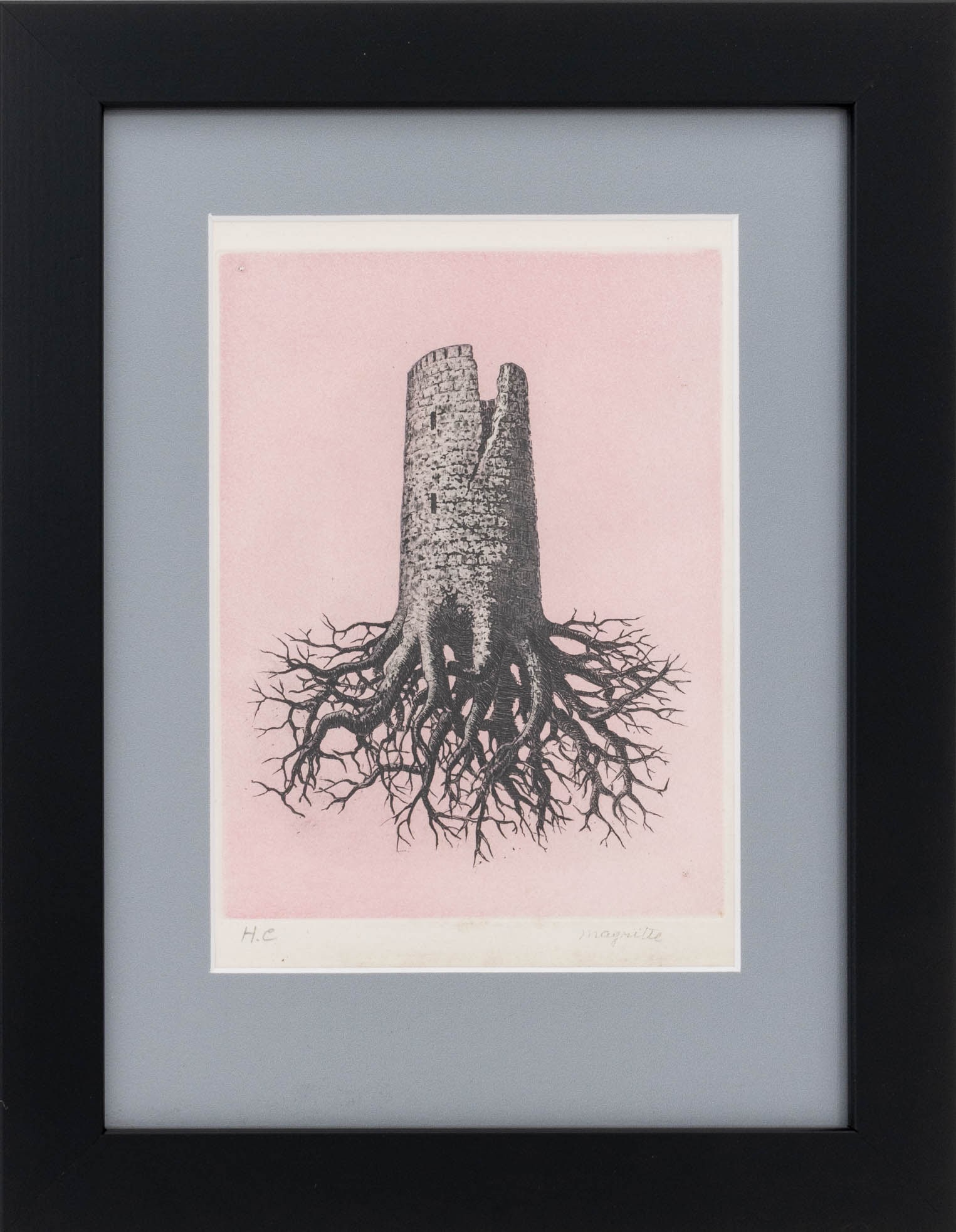 Rene Magritte "La Folie Almayer" Etching, 1968 (1 of 10)