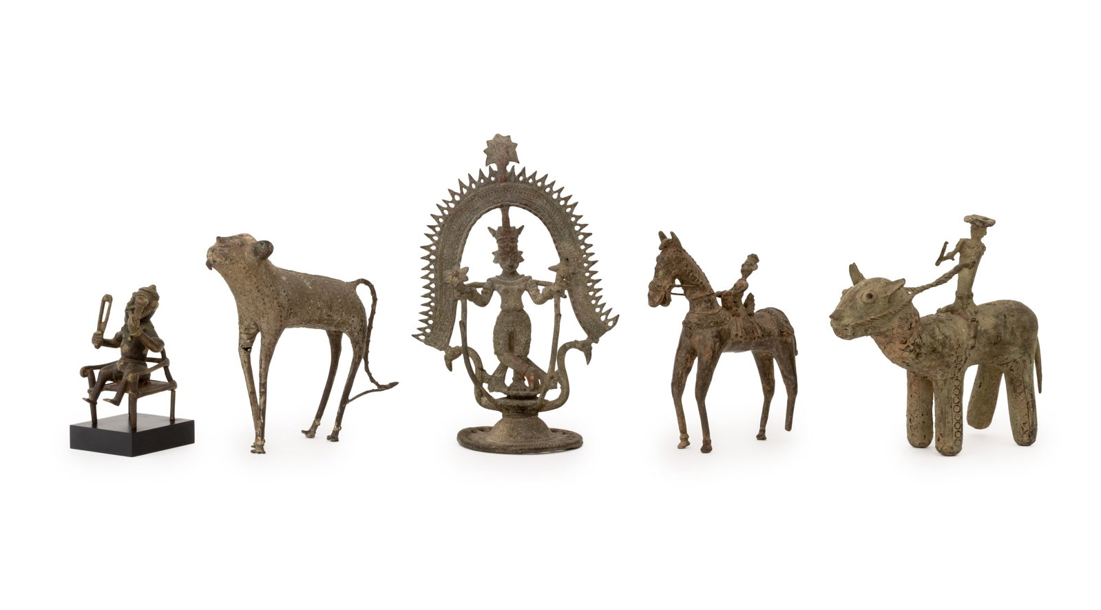 Indian Dhokra Figural Bronze Sculptures, 5 (1 of 13)