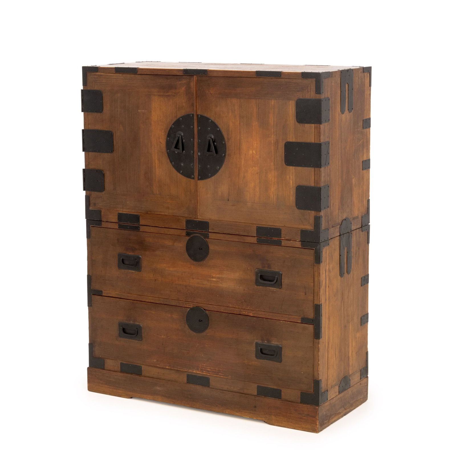 Japanese Oak Stacking Tansu Cabinet (1 of 8)