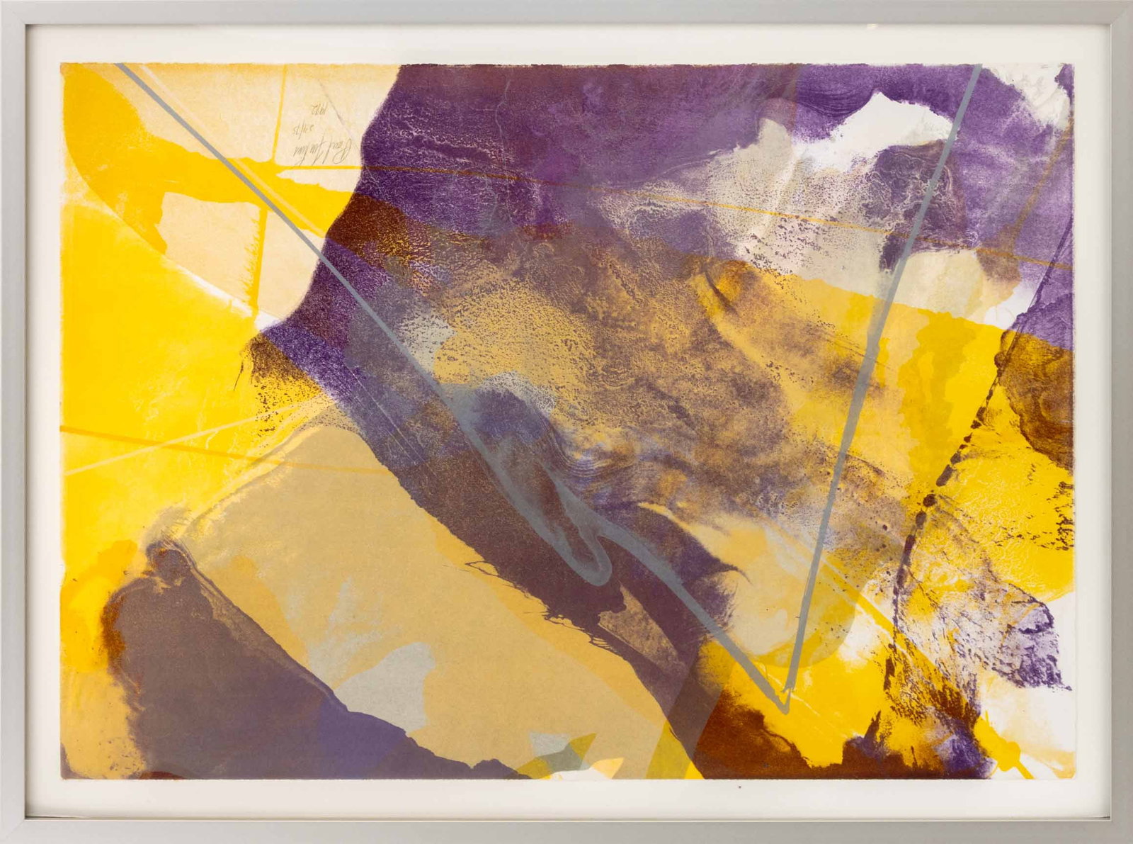 Paul Jenkins "Autumn" Lithograph, 1972: Paul Jenkins (American, 1923-2012), "Autumn, from Four Seasons", Lithograph in Colors on BFK Rives Wove Paper, 1972, signed in pencil, dated, and numbered edition "24/75" lower right, published by Chi