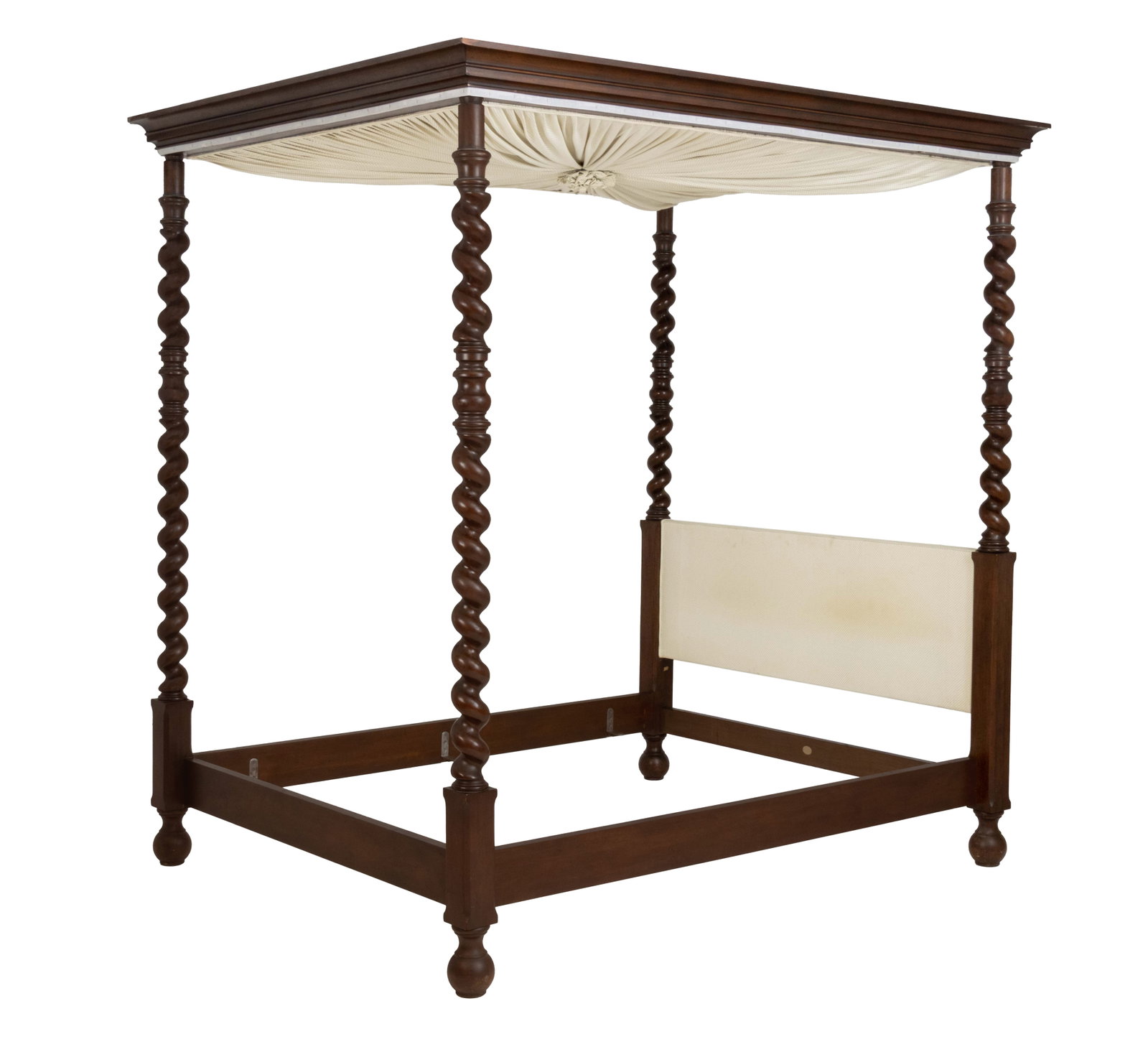 Baker Furniture Britannia Walnut Canopy Bed (1 of 9)