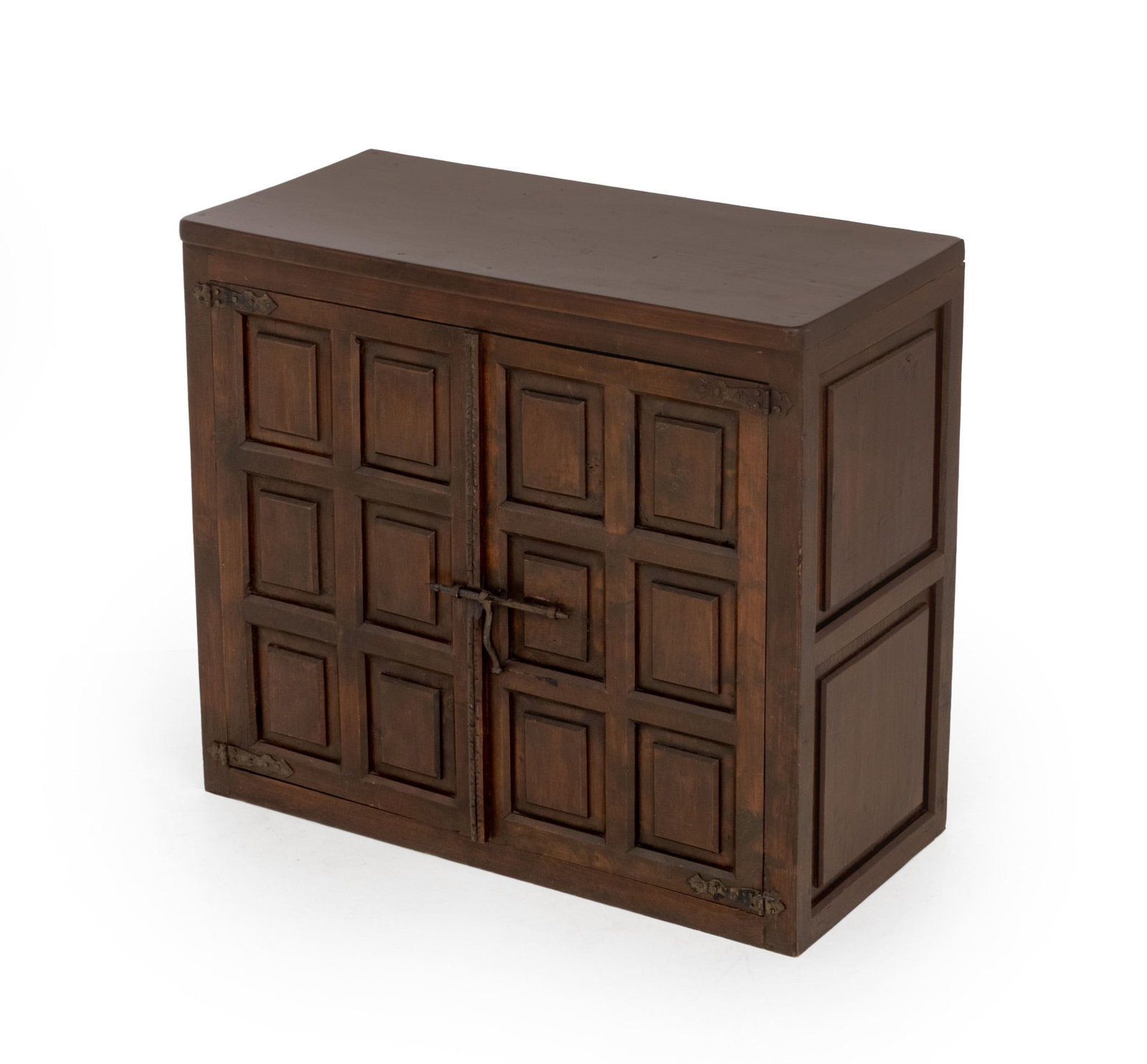 Spanish Colonial Oak Two-Door Cabinet, 18th C. (1 of 8)