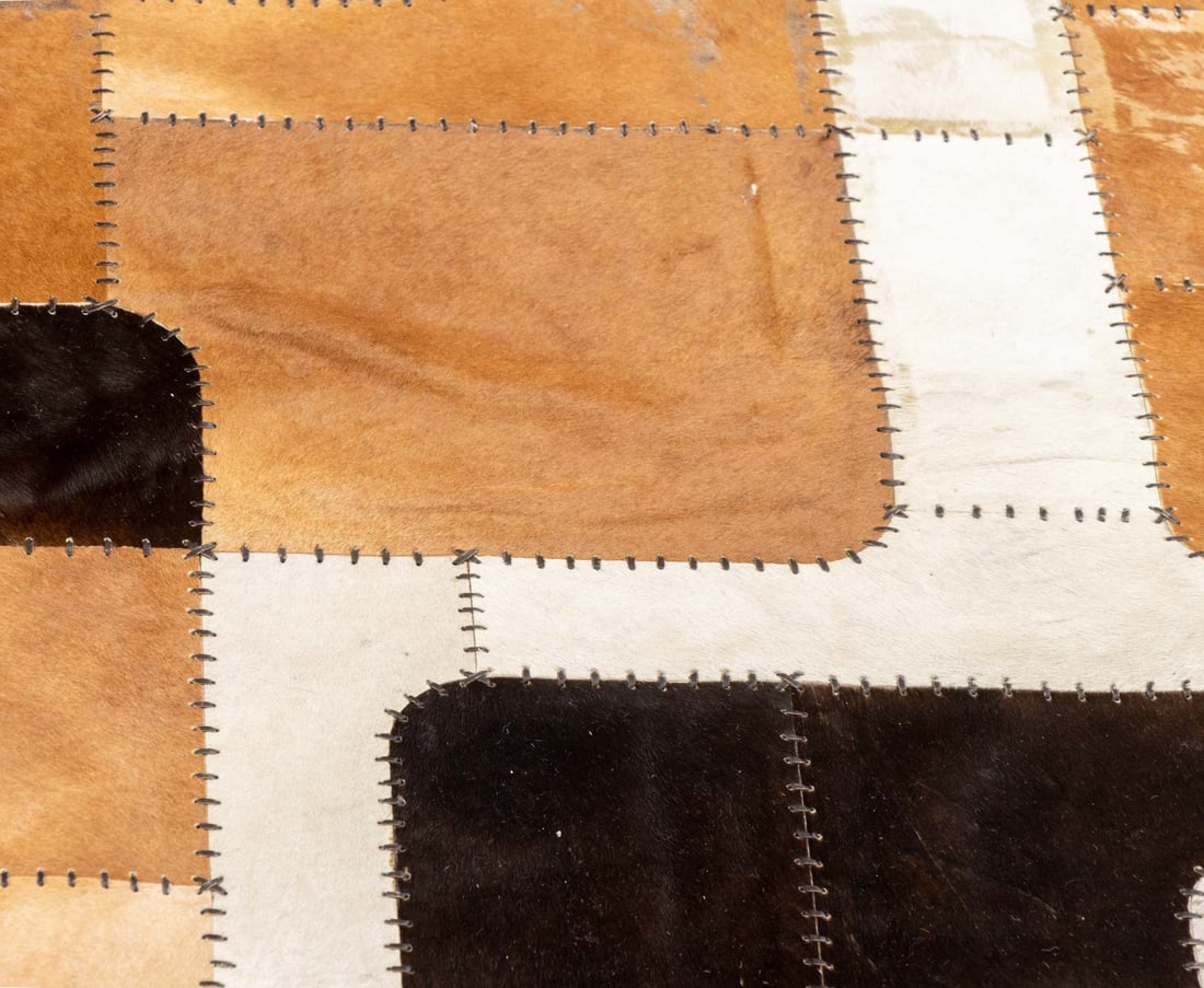 Cowhide Patchwork Carpet, 9' 8" x 6' 9" - 5
