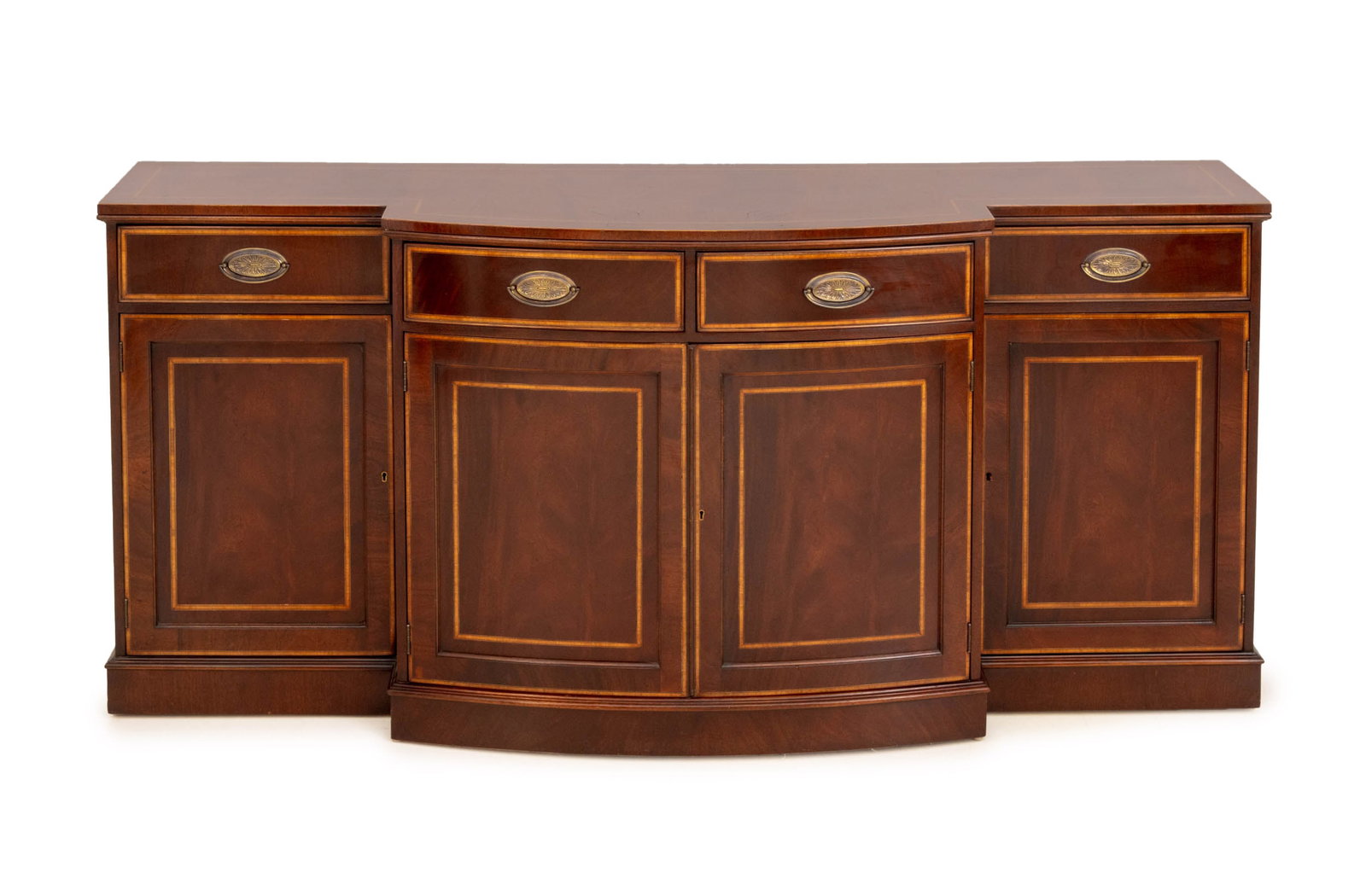 George III Style Mahogany Breakfront Sideboard (1 of 9)