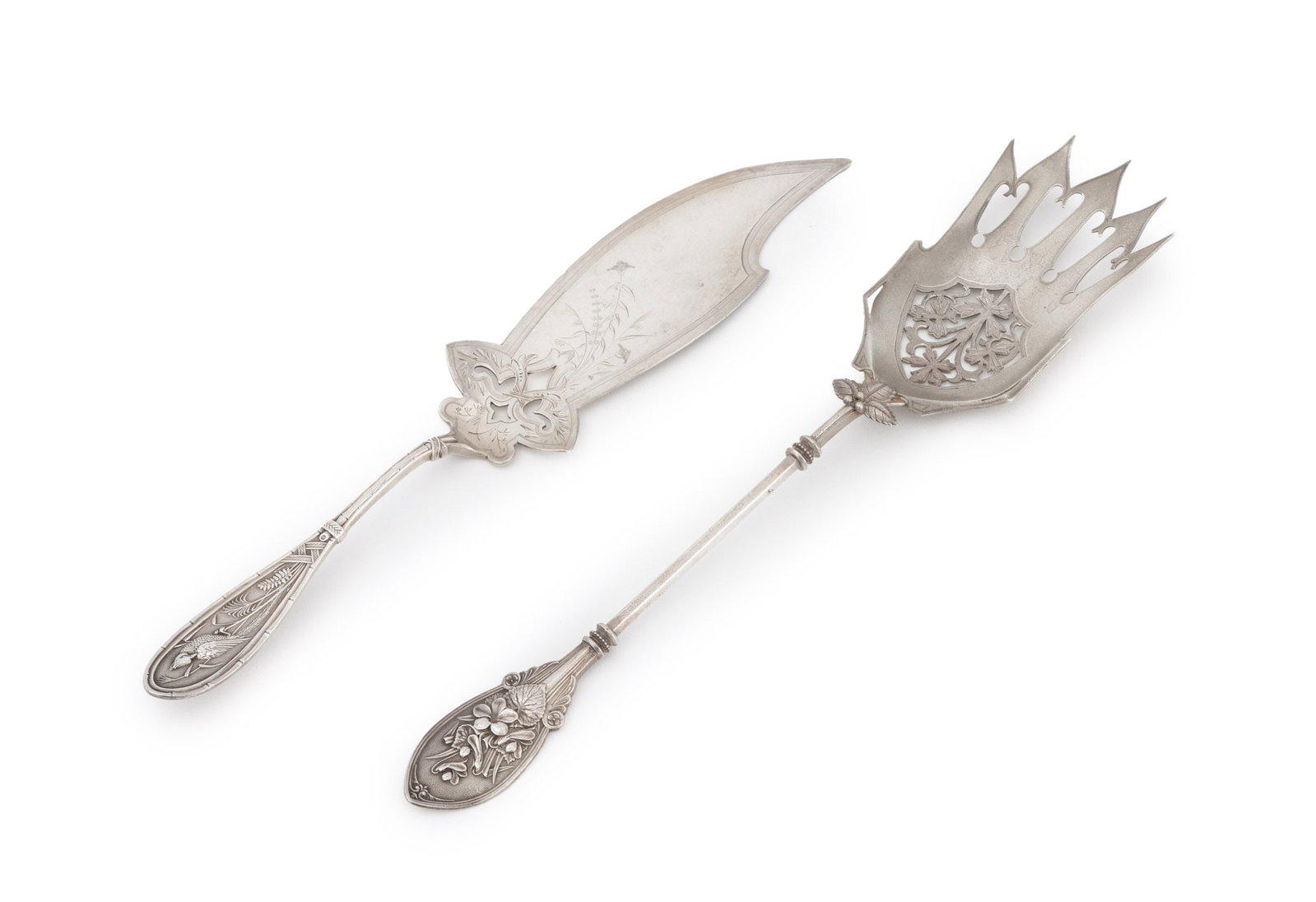 American Sterling Silver Fish Serving Flatware, 2 (1 of 14)