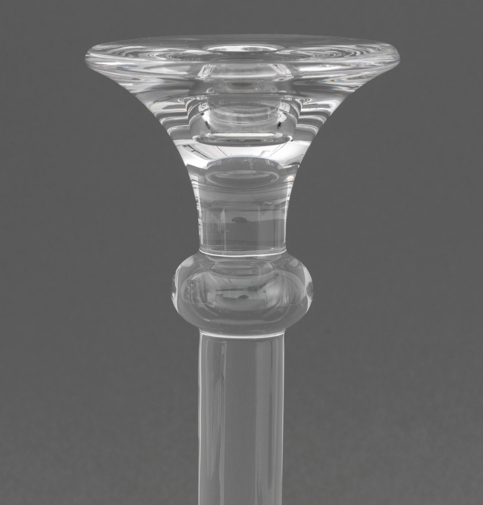 Val St. Lambert Crystal Candlesticks, Pair - 6