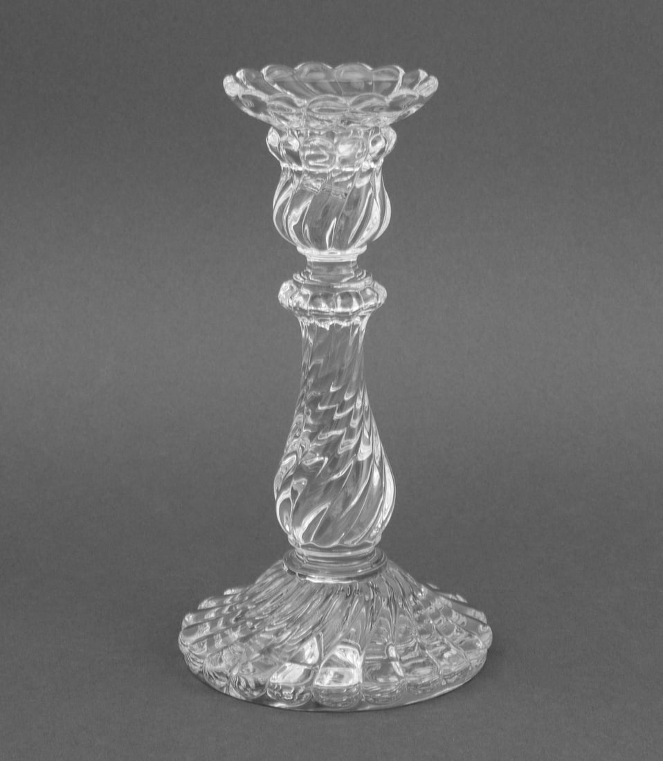 Baccarat Crystal "Bambous Swirl" Candlestick (1 of 8)