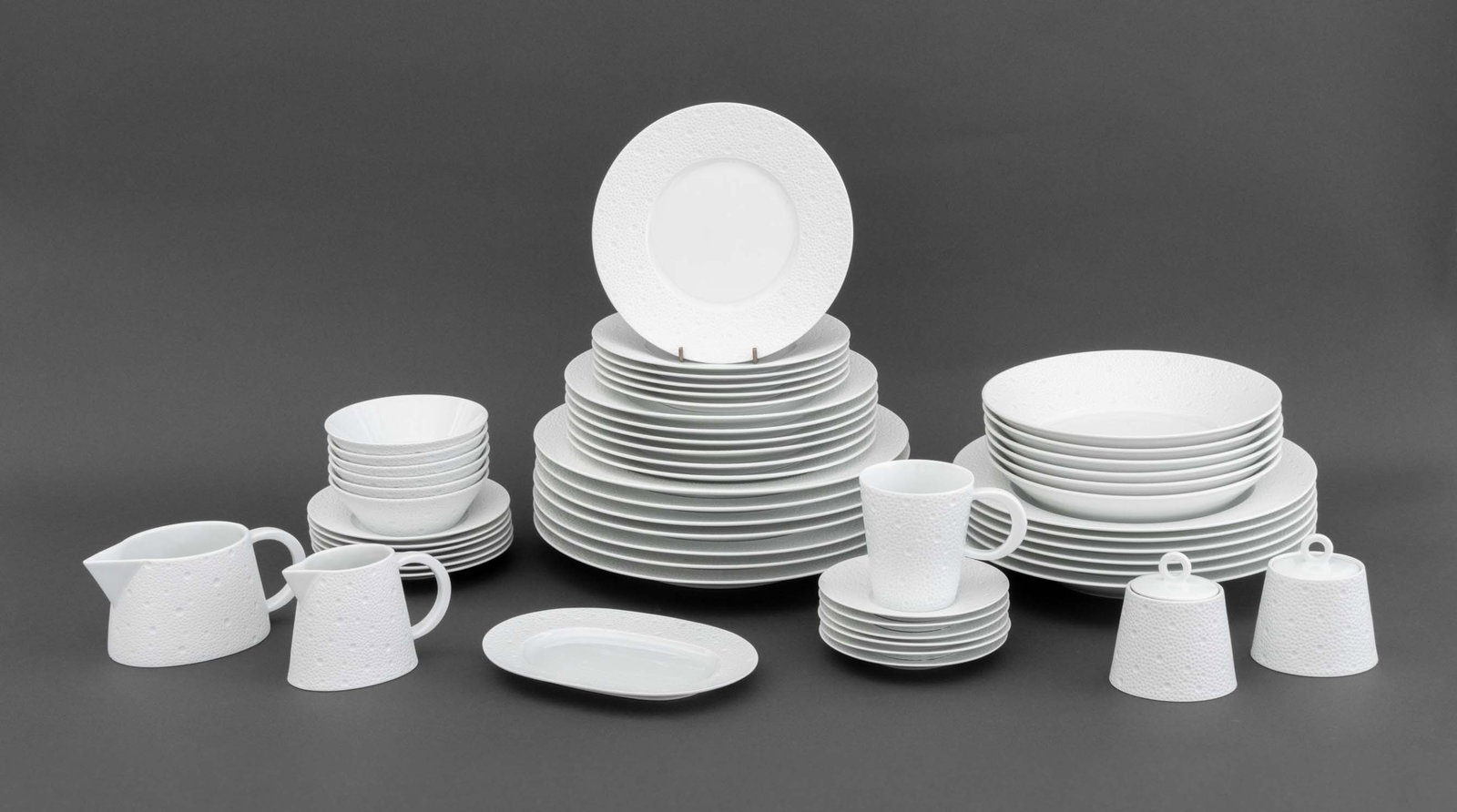 Bernardaud "Ecume" Part Dinner Service, 55 Pcs. (1 of 18)