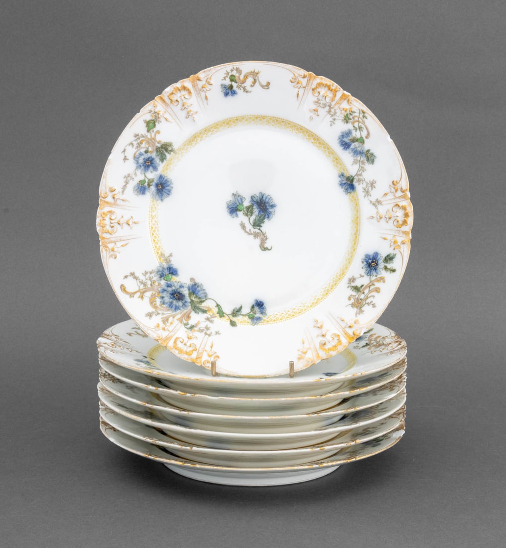 Limoges Porcelain Luncheon Plates, 7 (1 of 8)
