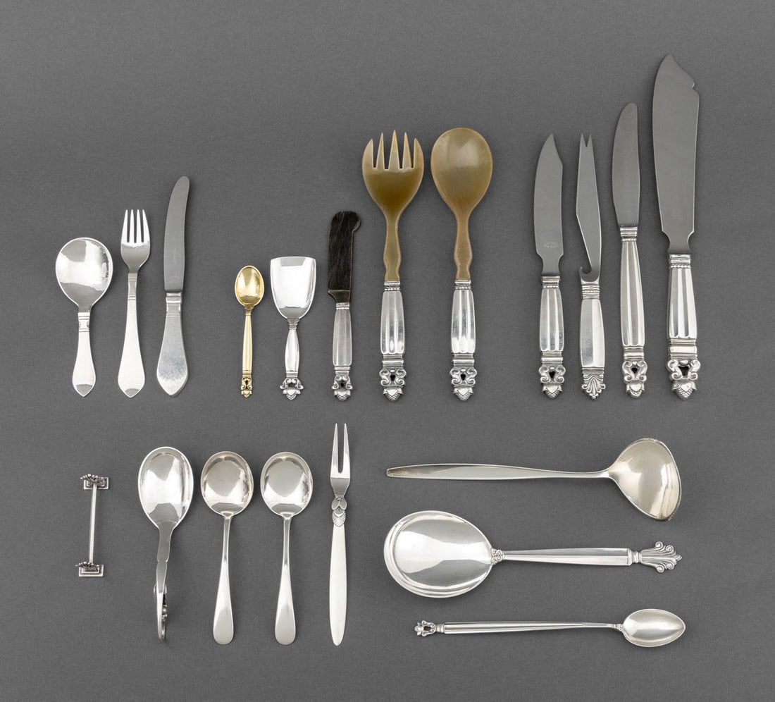 Georg Jensen Sterling Silver Flatware, 20 Pcs. (1 of 13)