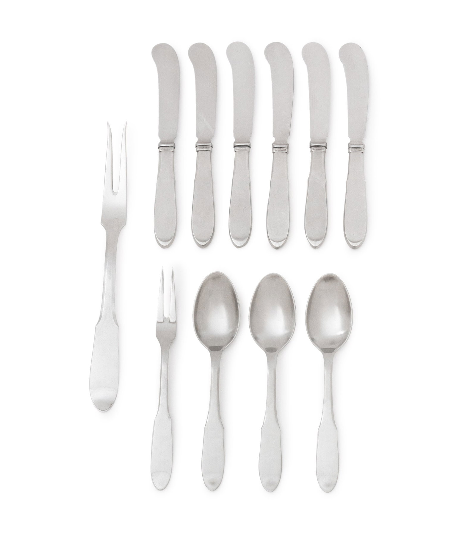 Georg Jensen Stainless Steel Flatware, 11 Pcs. (1 of 10)