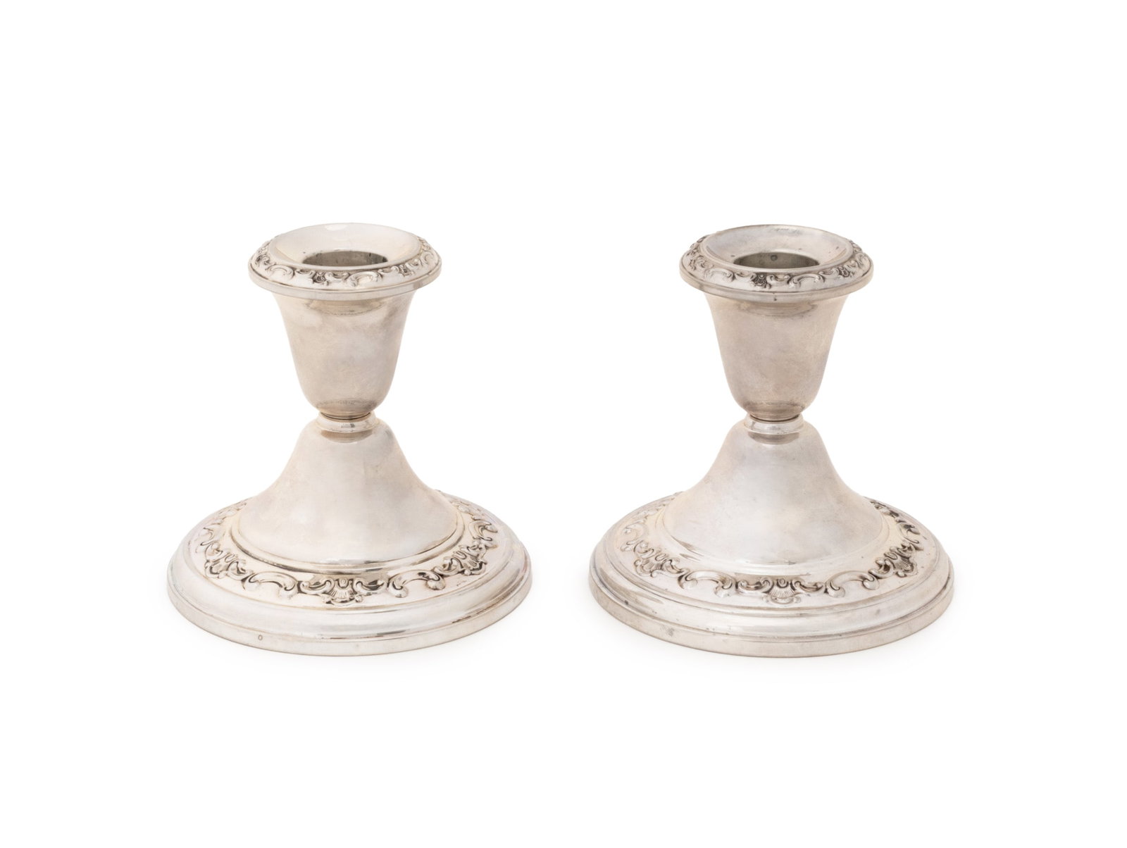 Gorham Sterling Silver Candlesticks, Pair (1 of 9)