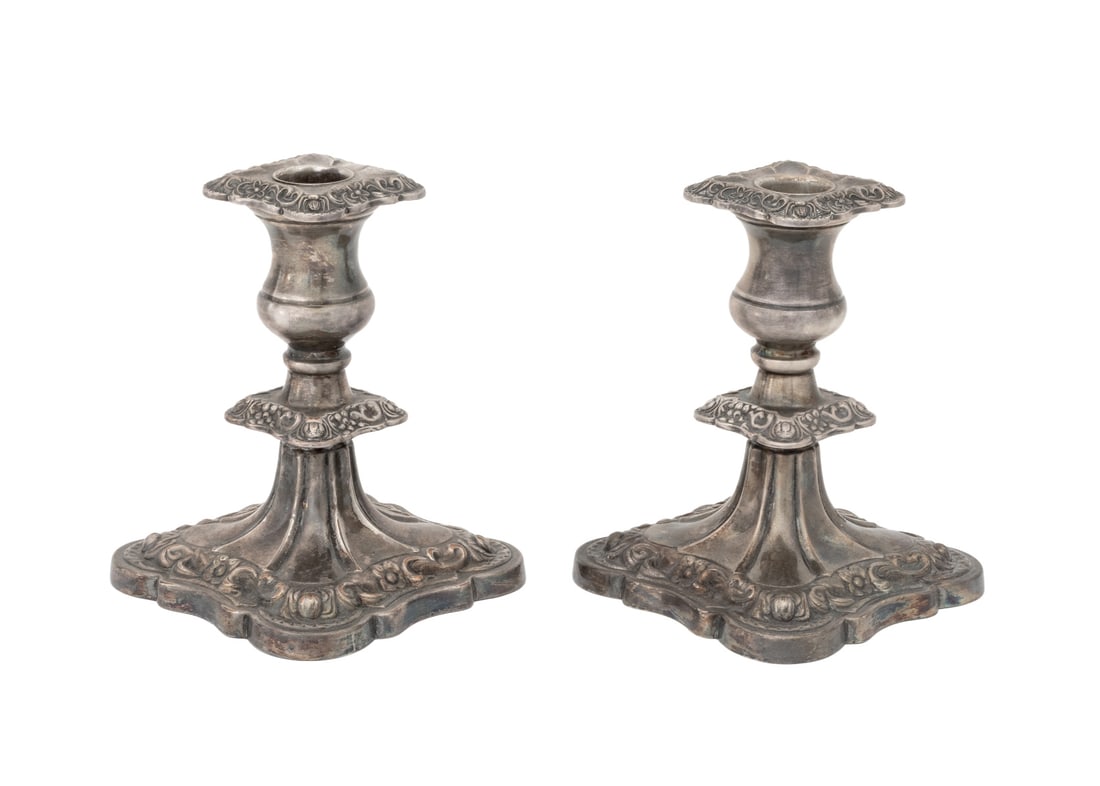Viners of Sheffield Silver Plate Candlesticks, Pr. (1 of 8)