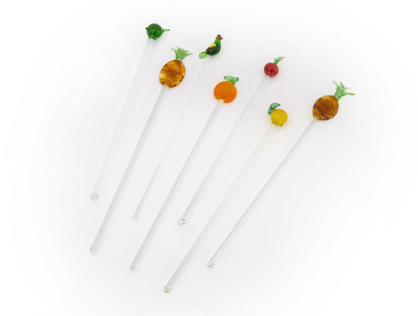 Murano Glass Tropical Motif Cocktail Stirrers, 7 (1 of 8)