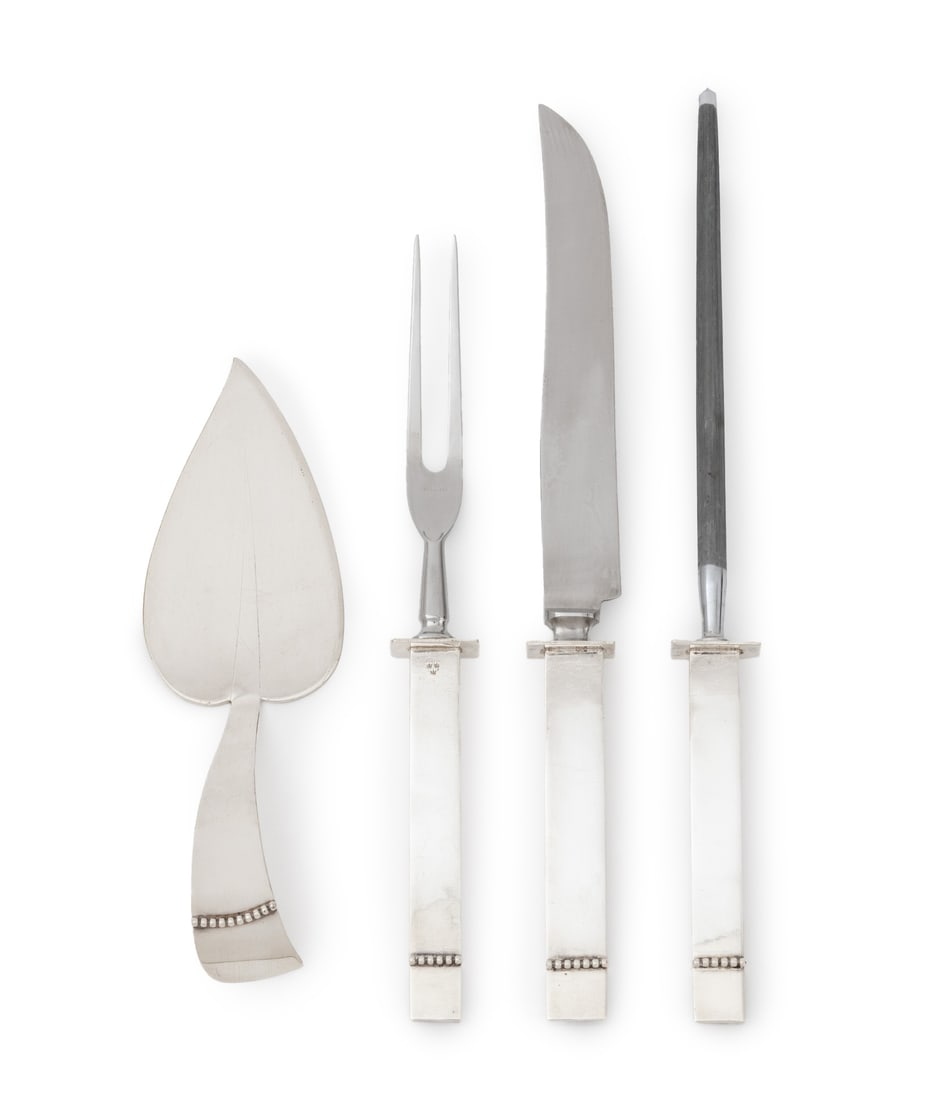 Three Crowns Silversmiths Serving Flatware, 4 Pcs (1 of 14)