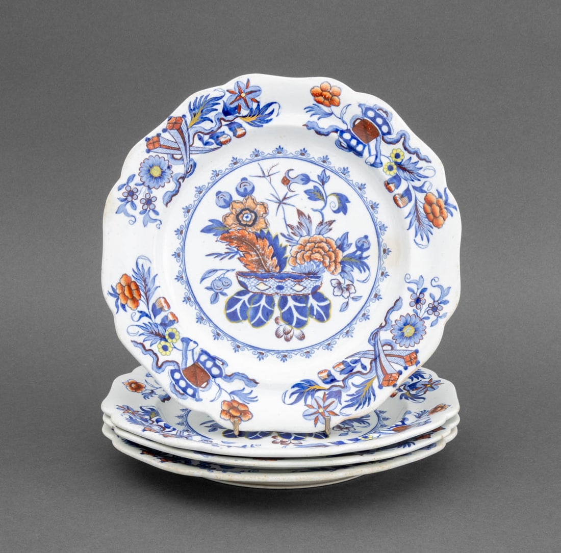 English Ironstone China Plates, 4 (1 of 9)