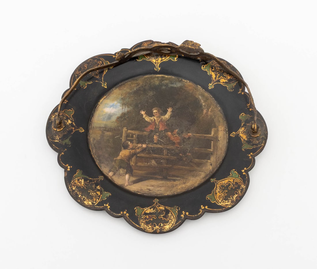 Regency Ormolu Handle Papier Mache Tray, ca. 1815 - 3