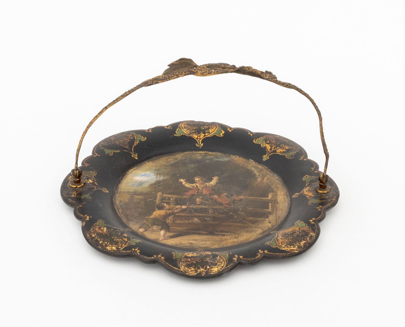 Regency Ormolu Handle Papier Mache Tray, ca. 1815 - 4