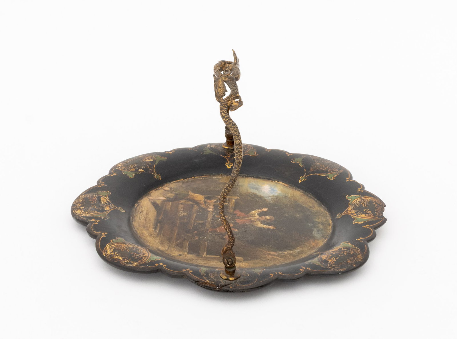 Regency Ormolu Handle Papier Mache Tray, ca. 1815 - 5
