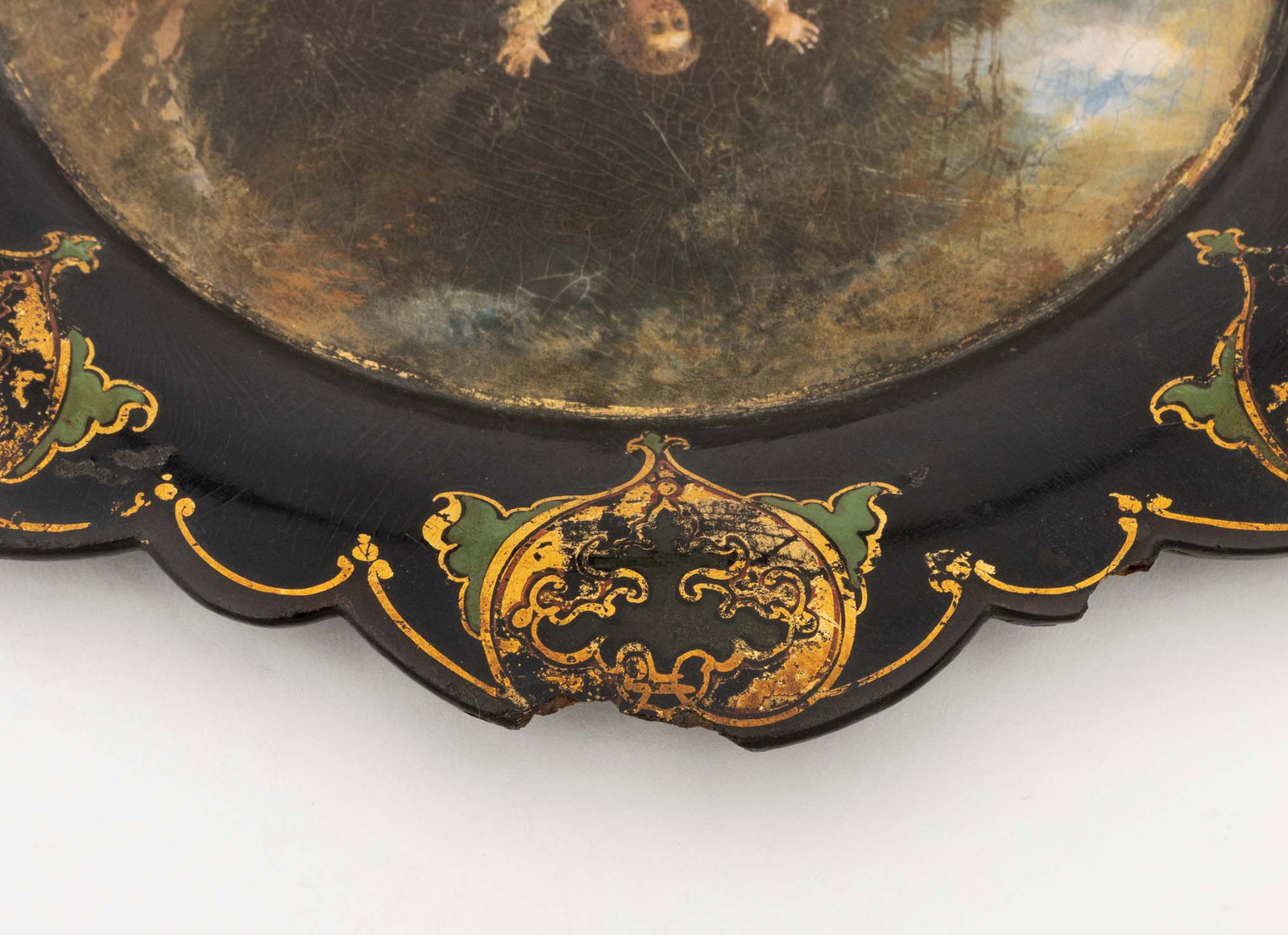 Regency Ormolu Handle Papier Mache Tray, ca. 1815 - 8