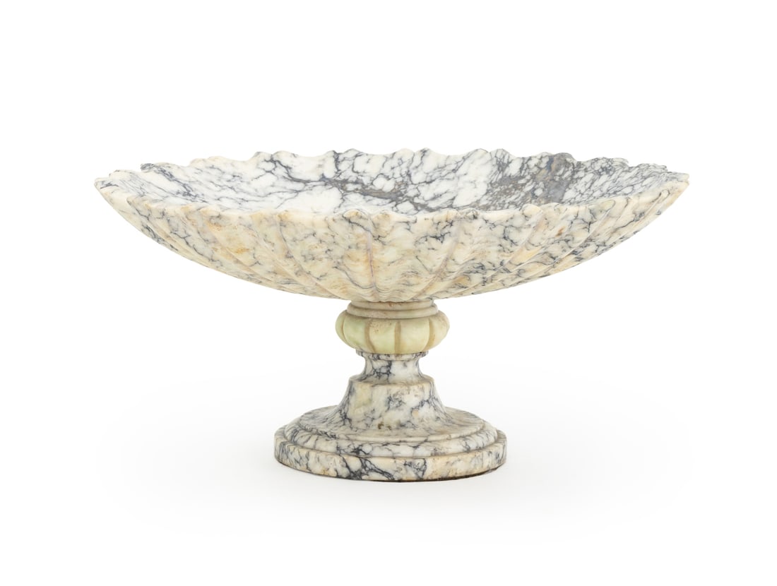 Italian Neoclassical Style White Alabaster Tazza (1 of 8)