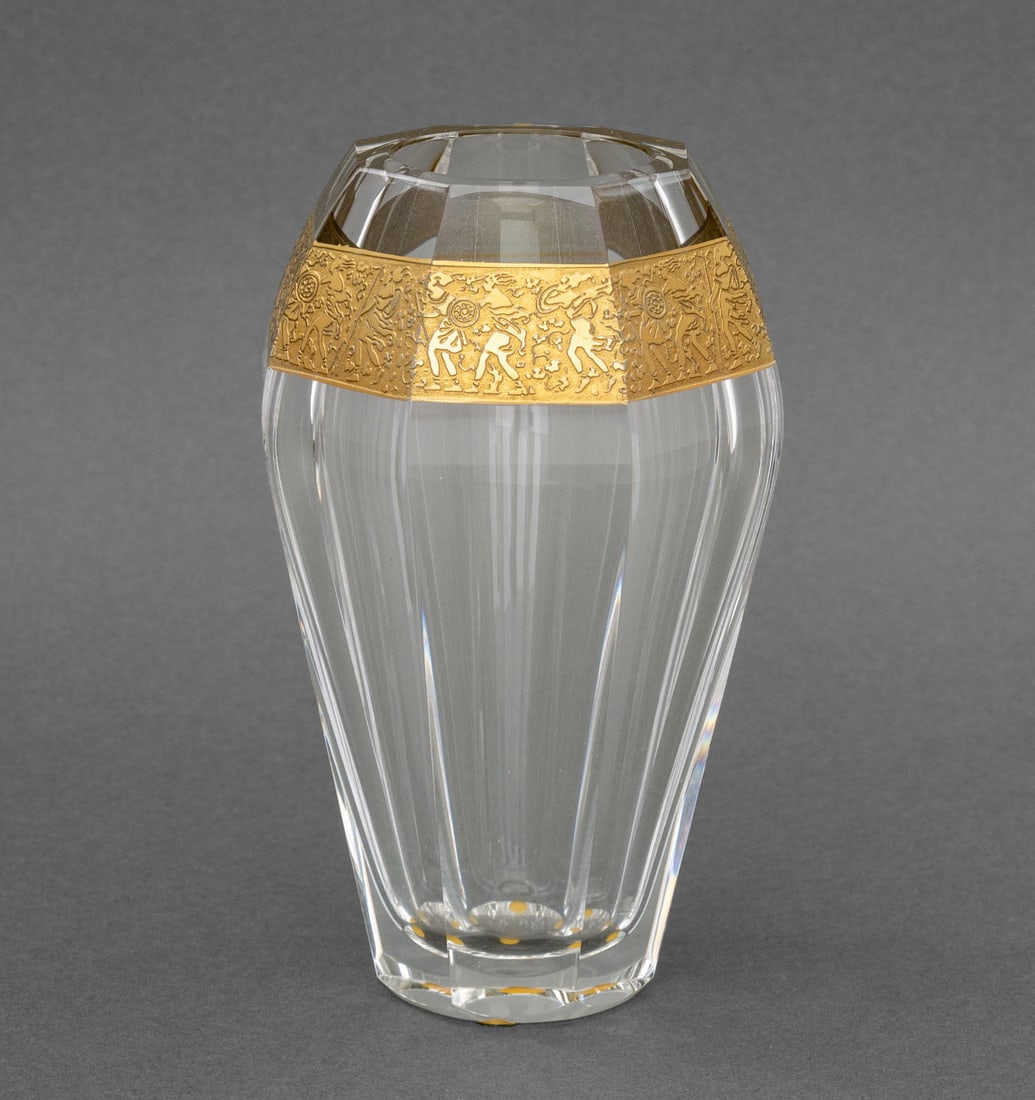 Moser "Diva" Oroplastic Cut Crystal Vase (1 of 7)