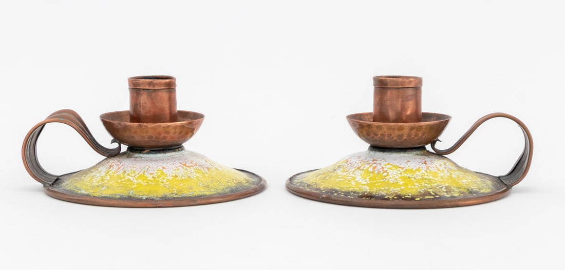 Enameled Copper Tableware, 3 Pcs. - 3